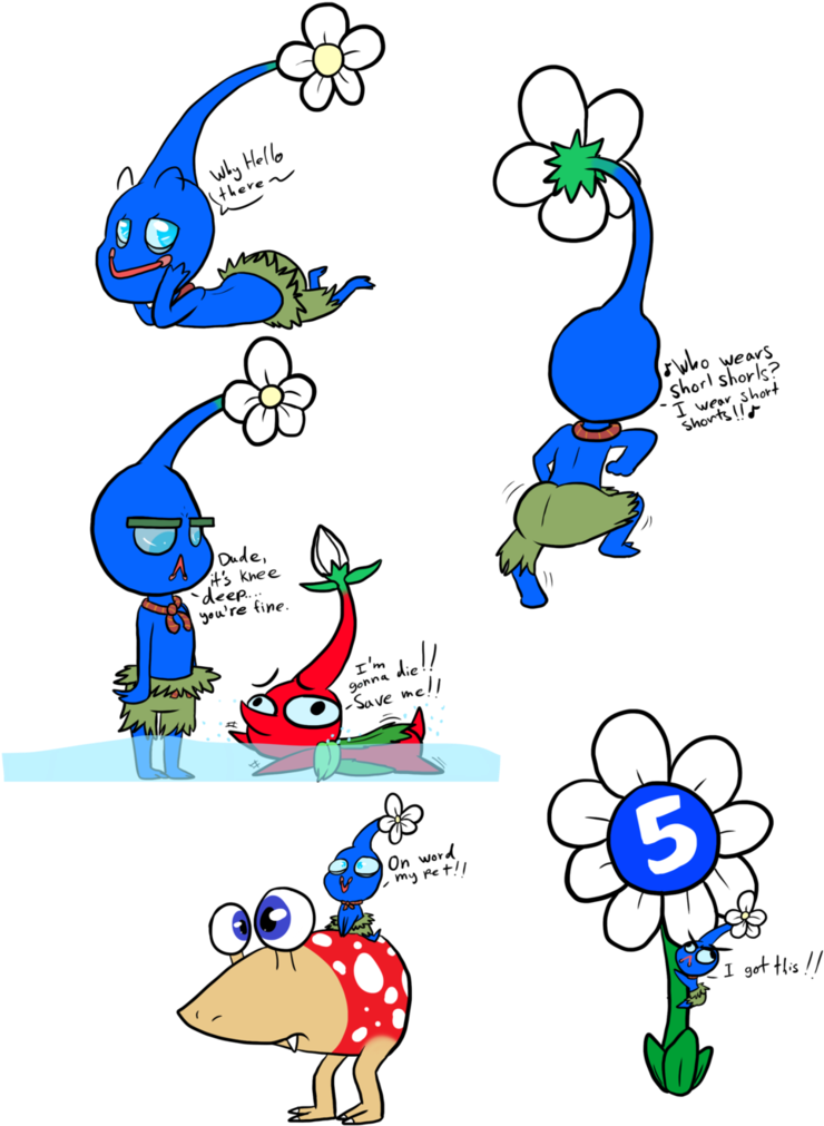 Blue Pikmin By Luckynight48 - Pikmin (786x1017)