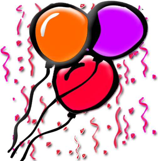 Happy Birthday Balloons Clipart - Birthday (512x512)