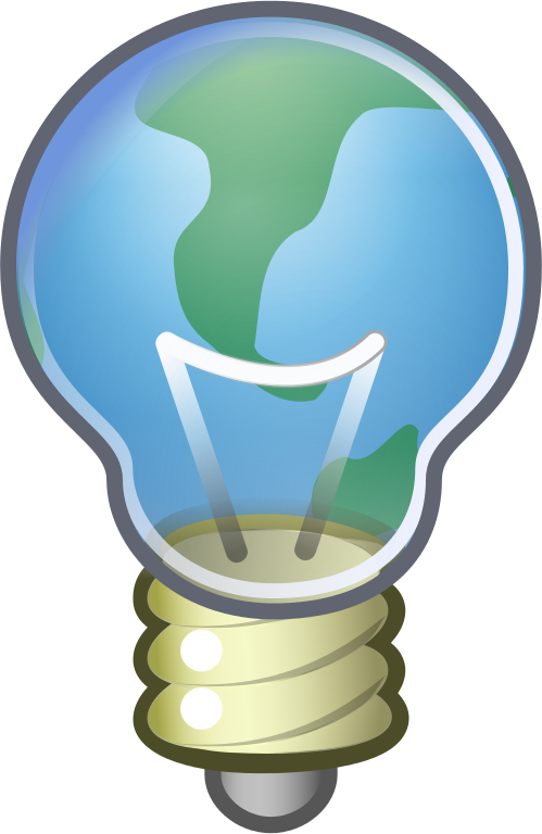 File - Global Thinking - Svg - Light Bulb Icon (499x768)