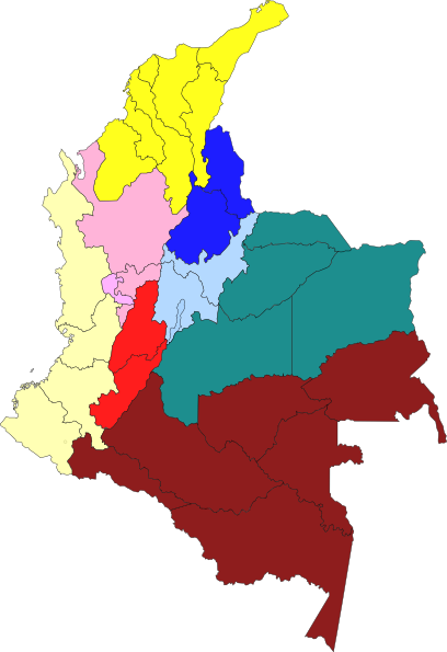 Colombia Country With Flag (408x595)