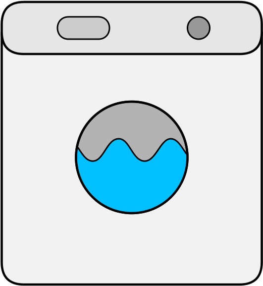 Symbol Washing Machine - Transparent Washing Machine Cartoon (768x768)