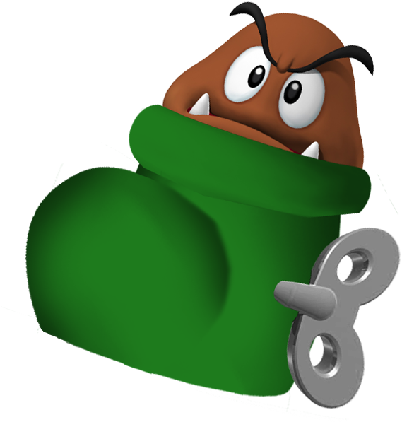 Goomba Shoe, Misc - Goomba In A Shoe (617x674)