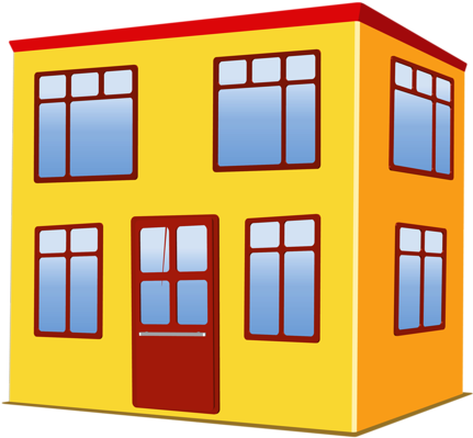 Hauses Icon Set4 - Batiment Dessin (500x443)