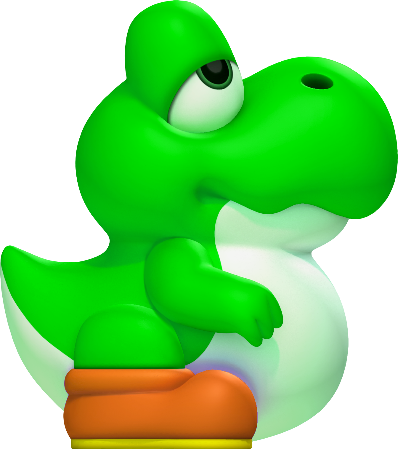 Http - //img1 - Wikia - Nocookie - Net/ Green Baby - Super Mario Bros Wii U Yoshi (1344x1515)