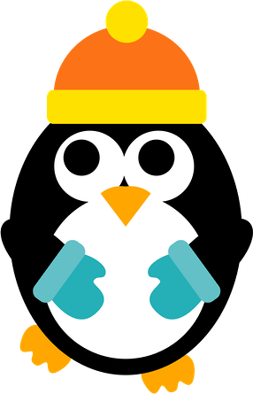 Danielle M - Winter Penguin Clip Art (286x445)