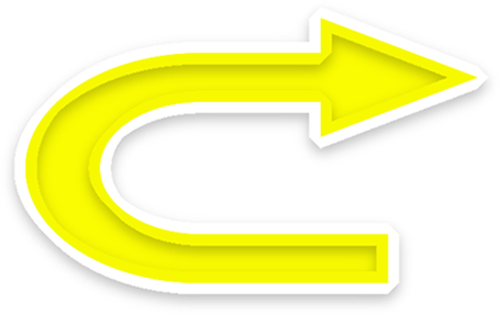 U-turn Arrow - Arrow Gif Black Background (455x287)