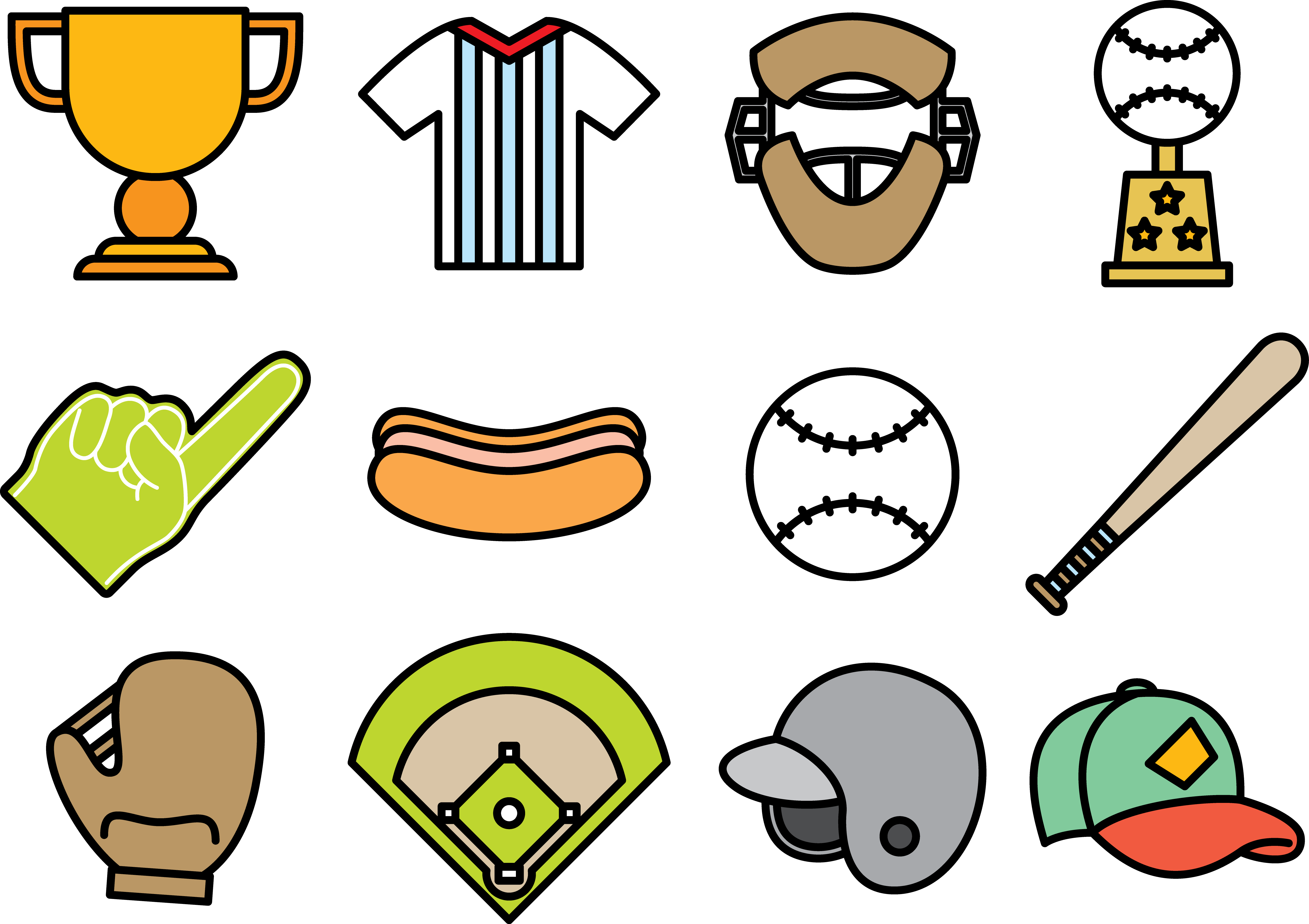 Baseball Field Clip Art - Baseball Field Clip Art (5544x3914)