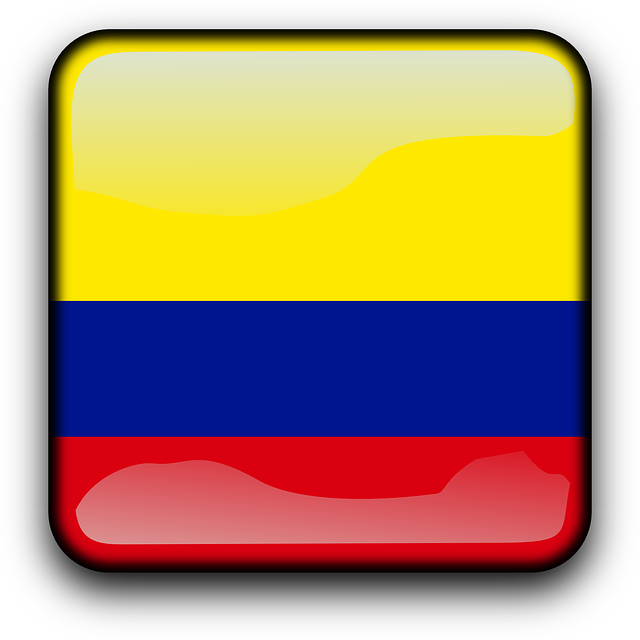 Button Colombia, Flag, Country, Nationality, Square, - Colombia (640x640)