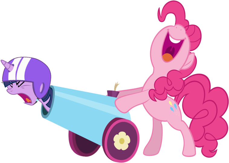 Twilight Cannon By Baxtermega - Pinkie Pie Party Cannon (900x563)