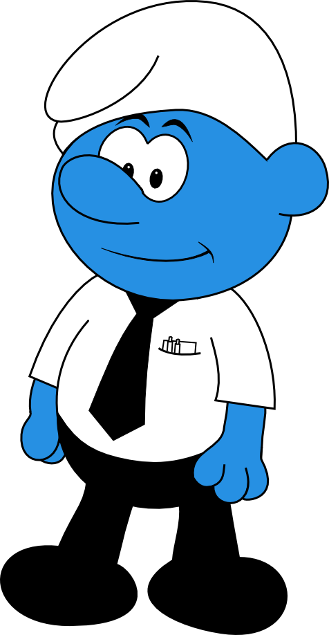 Geek Smurf By Cpyle0819 - Geek Smurf By Cpyle0819 (476x918)