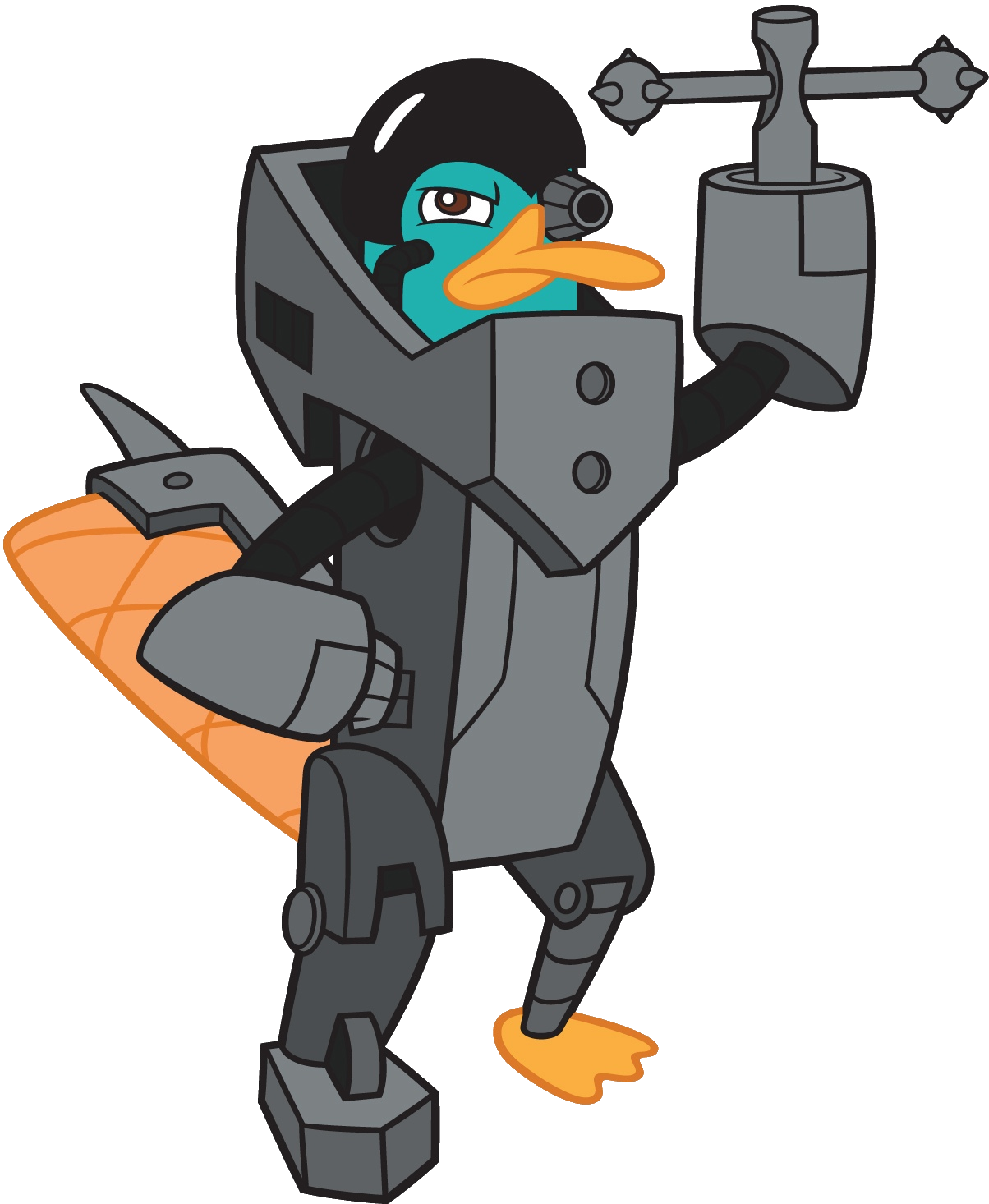 Perry The Platyborg - Phineas And Ferb 2nd Dimension Perry (1204x1466)