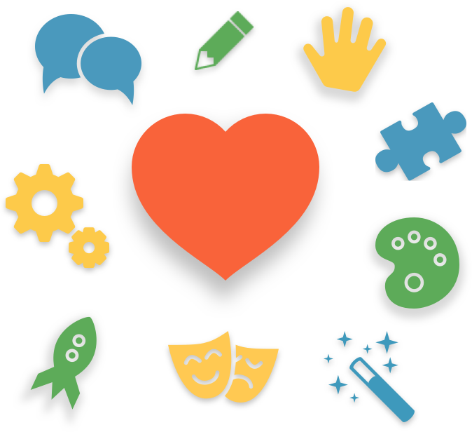 The Benefits Of Play Are Endless, But Free And Guided - Heart (674x616)