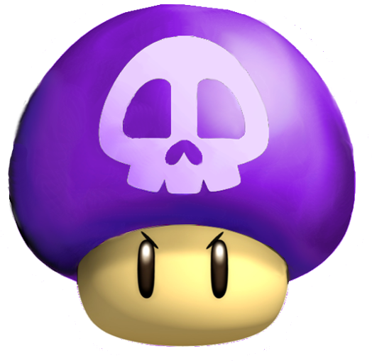 Mushroom From Super Mario Poison Mushroom Super Mario - Super Mario Poison Mushroom (532x523)