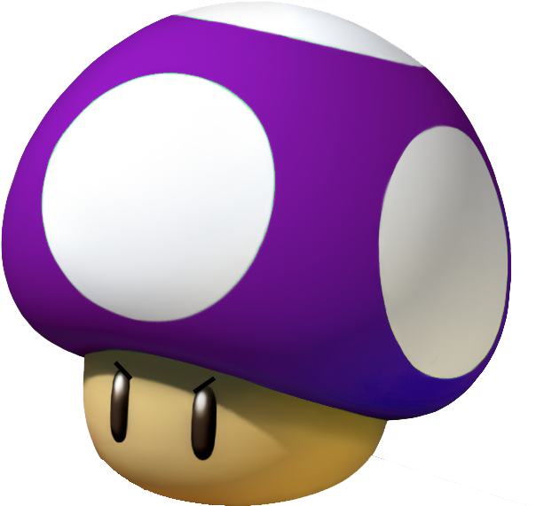 Poison Shroom Smg3 - Mario Bros Purple Mushroom (800x800)