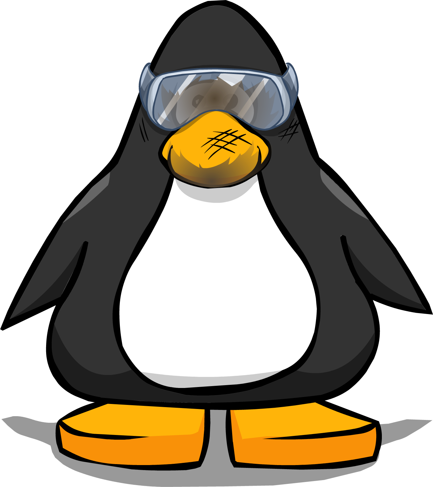 Lab Goggles Pc - Club Penguin Ninja Mask (1380x1554)
