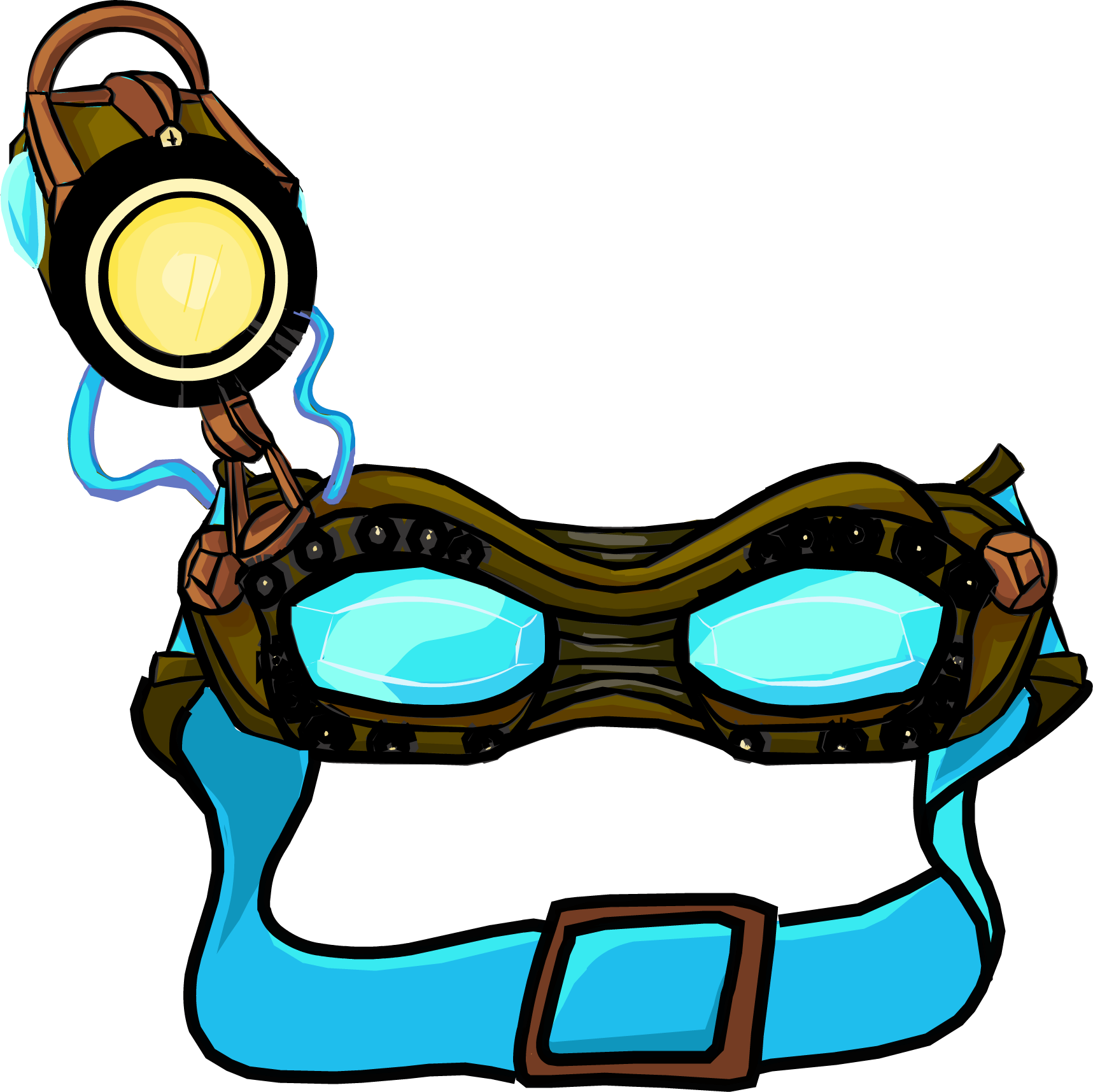 Ghost Goggles - Club Penguin Goggles (1717x1715)