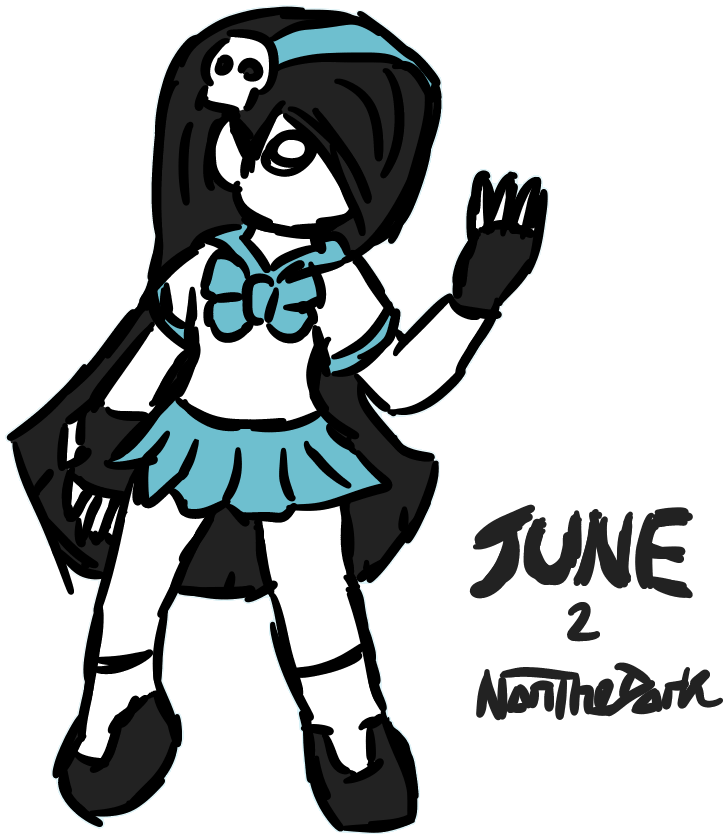 “ Starting June With A Drawing Of The Ghost Girl From - Drawing (766x860)