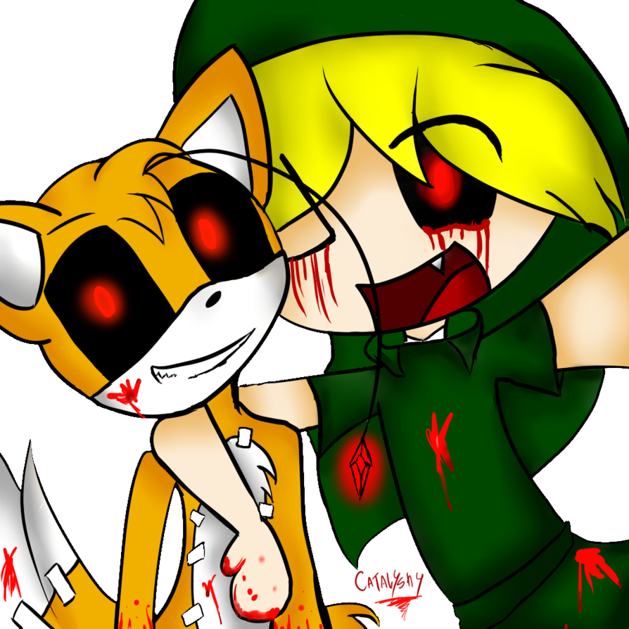 Tails Doll And Ben Drowned Selfie By Catalyshy - Tails Doll X Ben Drowned (894x894)