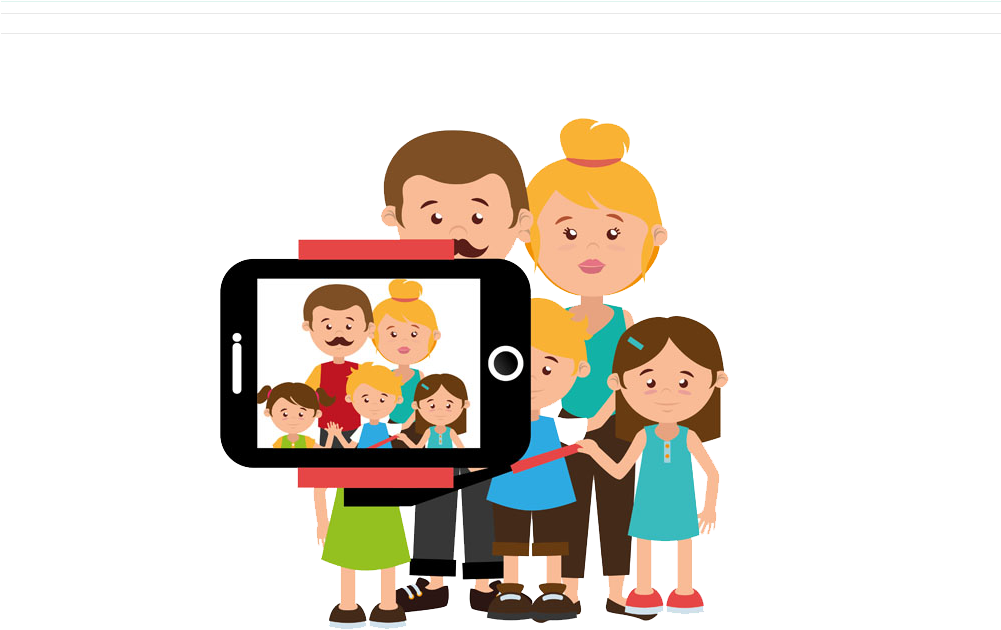 Selfie Cartoon Photography Illustration - Vector Graphics (1000x1000)