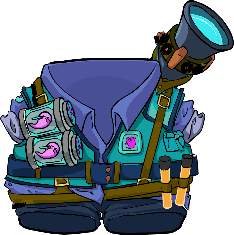 Ghost Catcher Uniform - Club Penguin Ghost Catcher Uniform (942x945)