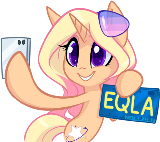 Star Struck Eqla Selfie By Hollulu - Cartoon (600x492)