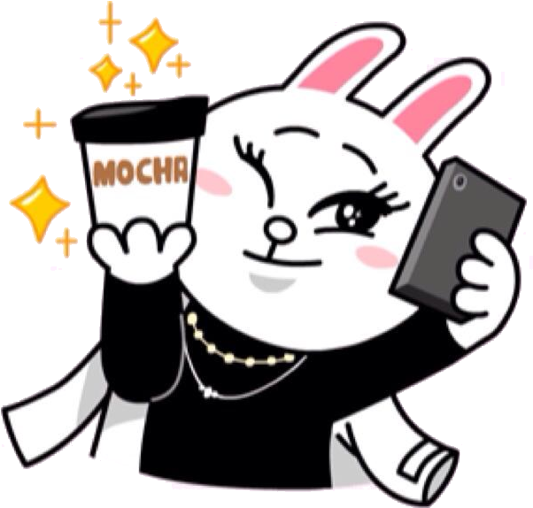 Cony Taking Selfie Whilst Posing With Mocha - Brown Cony My Love From The Star (640x592)