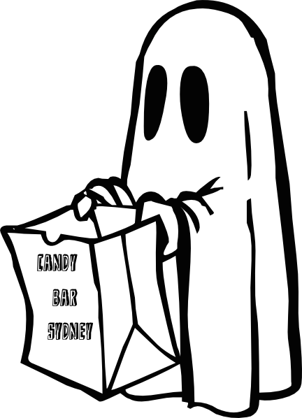 If You're Wondering How To Create A Halloween Candy - Black And White Halloween (432x598)