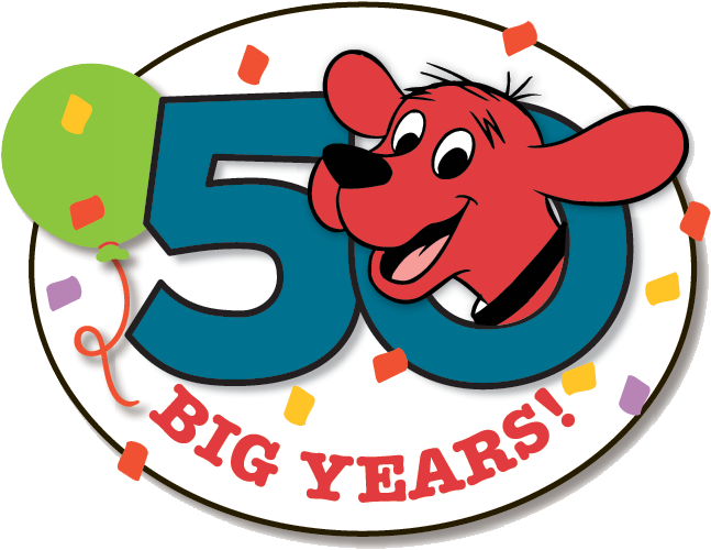 50 Big Years Clifford The Big Red Dog - Coloring Books Clifford The Big Red Dog Coloring And (668x546)