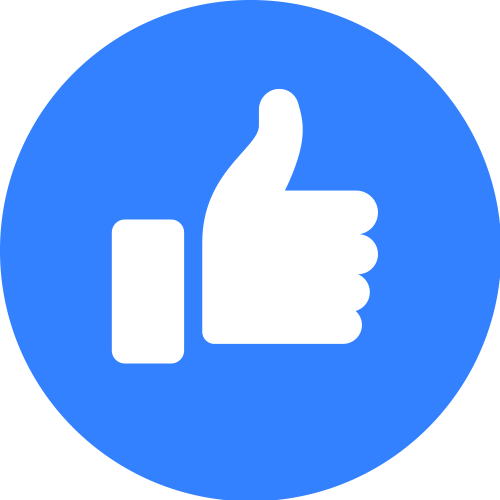 Facebook Love Icon Png - Like Icon Facebook Png (500x500)