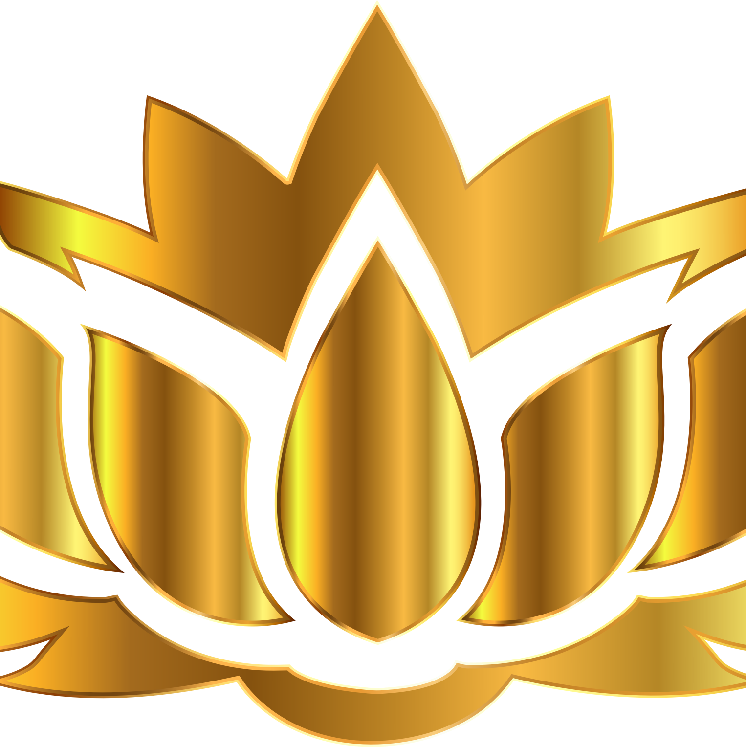 Flower Nelumbo Nucifera Desktop Wallpaper Clip Art - Gold Lotus Round Ornament (1526x1528)