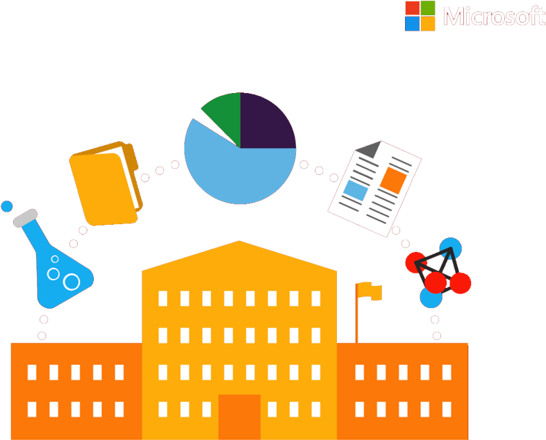 We Are A Microsoft School - Graphic Design (800x674)
