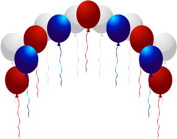 Clip Art - American Balloons Png (600x473)