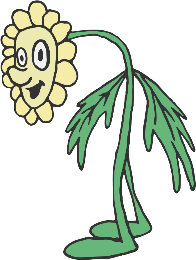 Anthropomorphic Flower Walking - Cartoon Flower Walking (838x1000)