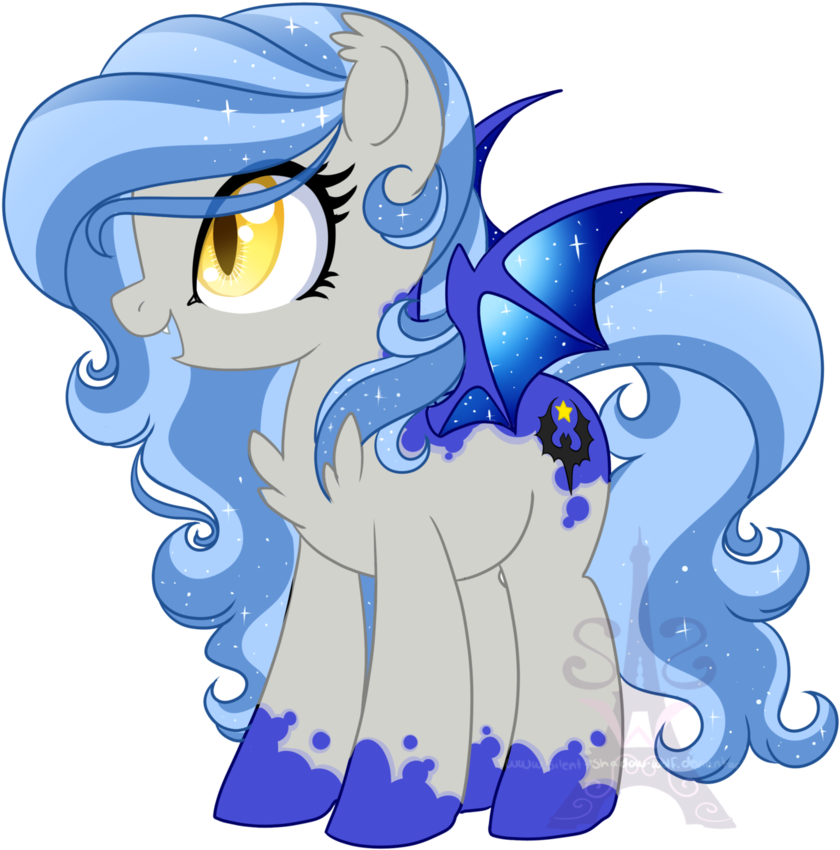 Midnight Radiance By Silent Shadow Wolf - Cartoon (1024x1024)