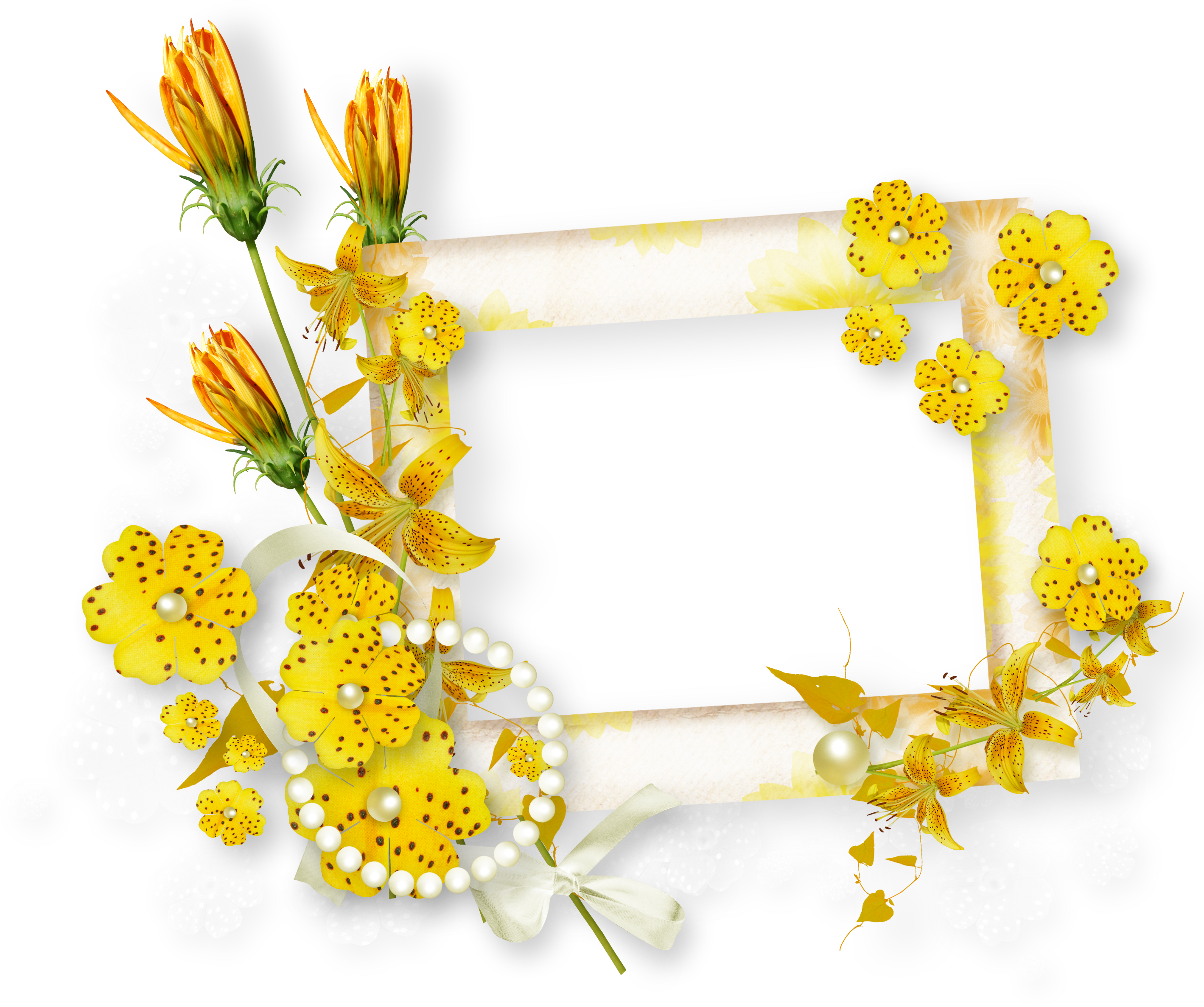 Flower Picture Frames Yellow - Flower Picture Frames Yellow (2903x2516)