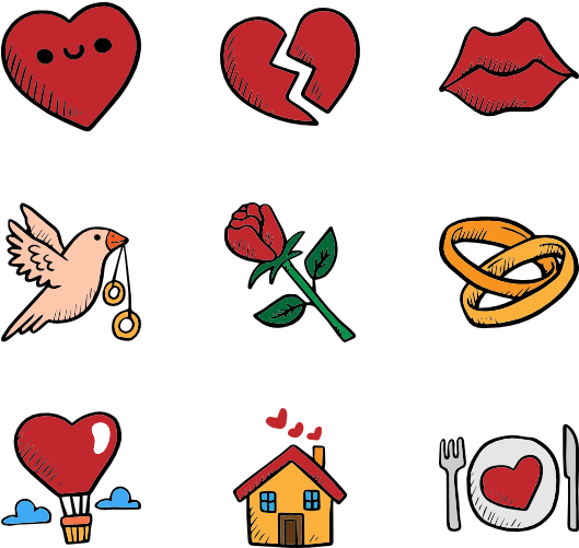 Valentines Day Set - Icon (600x564)