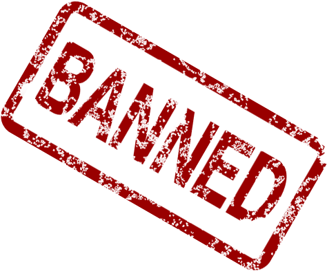 House Rules - Banned Stamp Greeting Card (512x412)