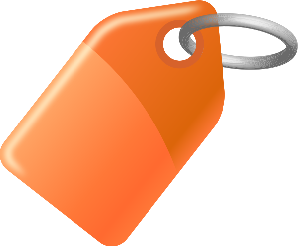 Free Orange Price Tag Icon - Icon Tag Png (600x494)