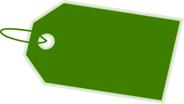 Green Tag Inverse Side Clip Art - Inverse Function (600x340)