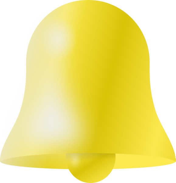 Bell Gold Png Images - Gold (579x600)