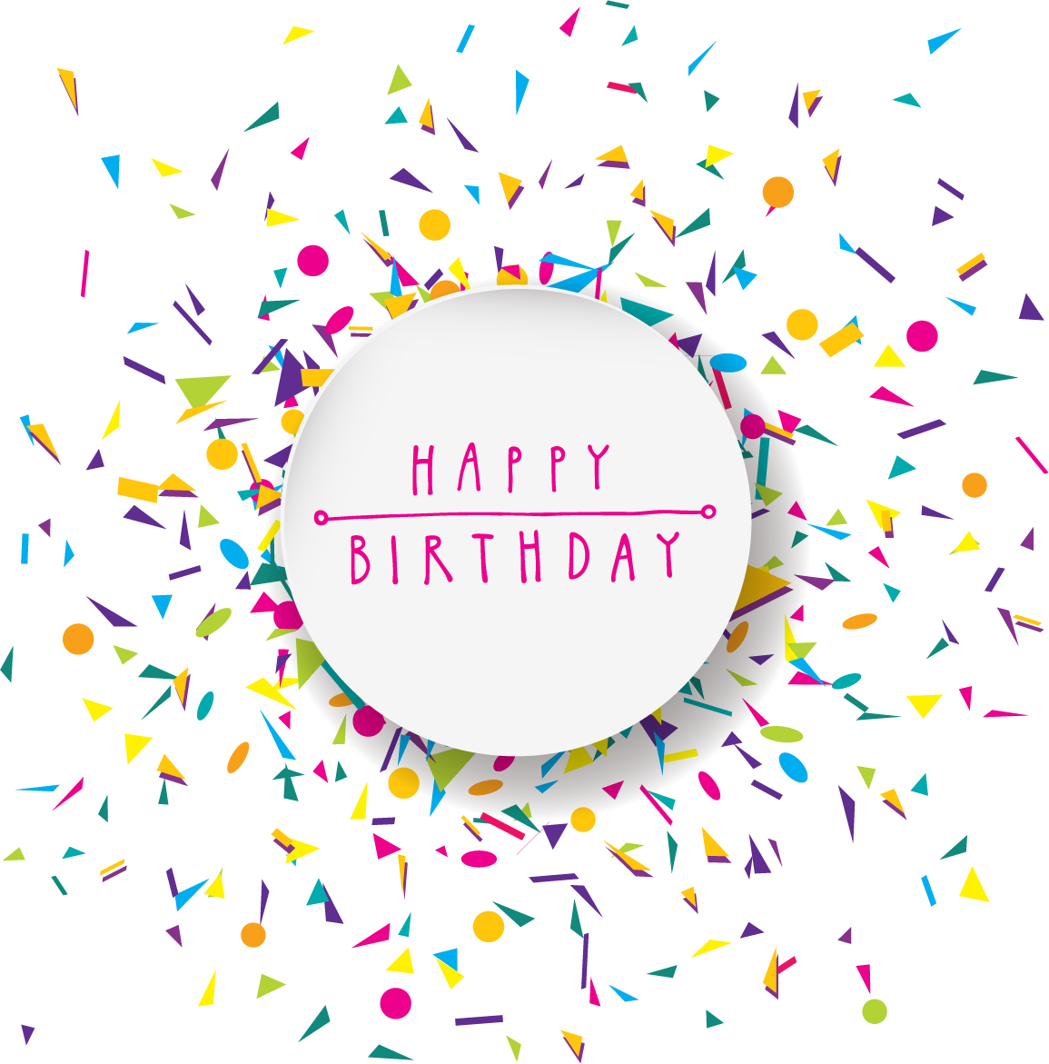 Birthday Party Confetti Royalty-free - Poster Design Background Template (1155x1171)