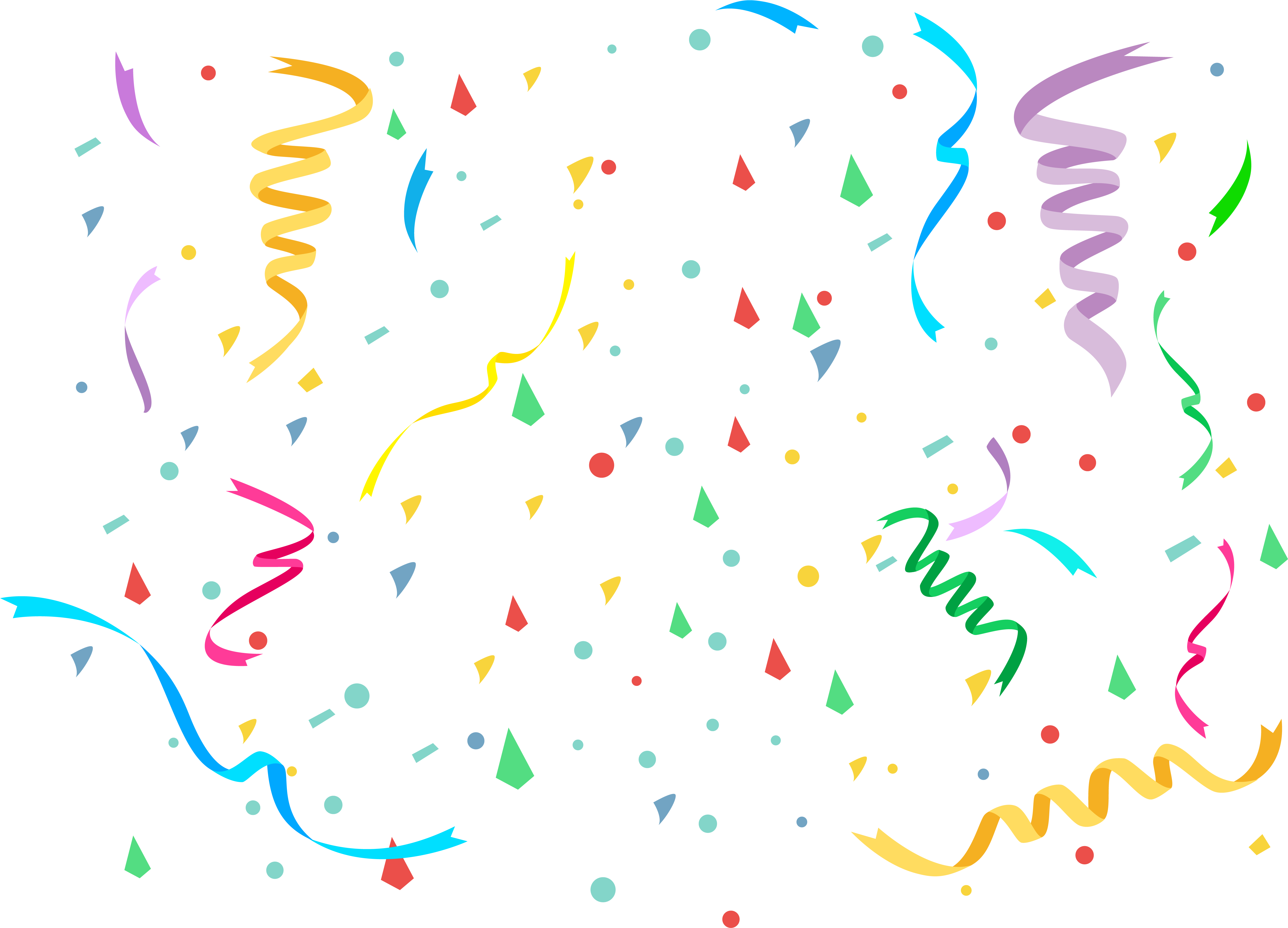 Confetti Png Clipart Image - Birthday Cake Icon (5372x3871)