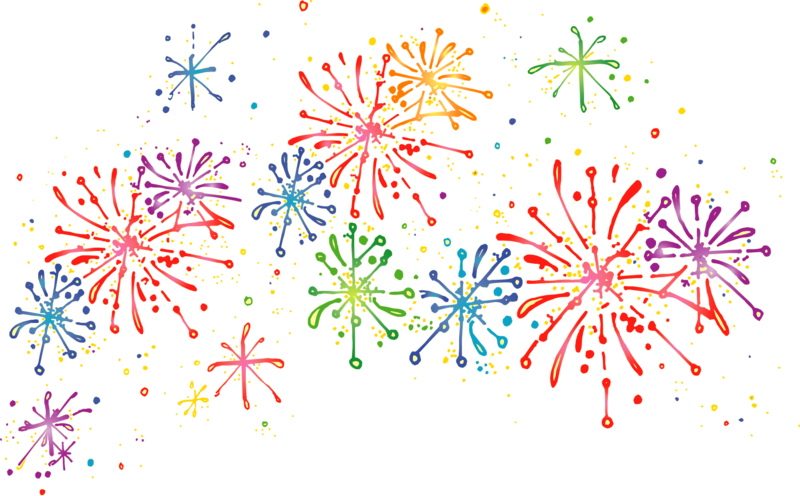 Wishing Everyone A Very Happy 4th Of July This Weekend - Transparent Background Fireworks Clipart (800x496)