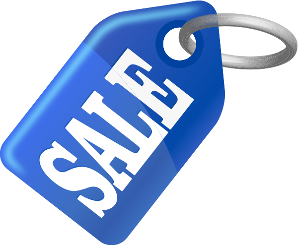 Card, Discount, Label, Price, Sale, Tag Icon - Sale Icon In Blue (600x494)