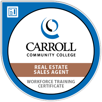Digital Badge Real Estate Sales Agent - Carroll Community College (352x352)