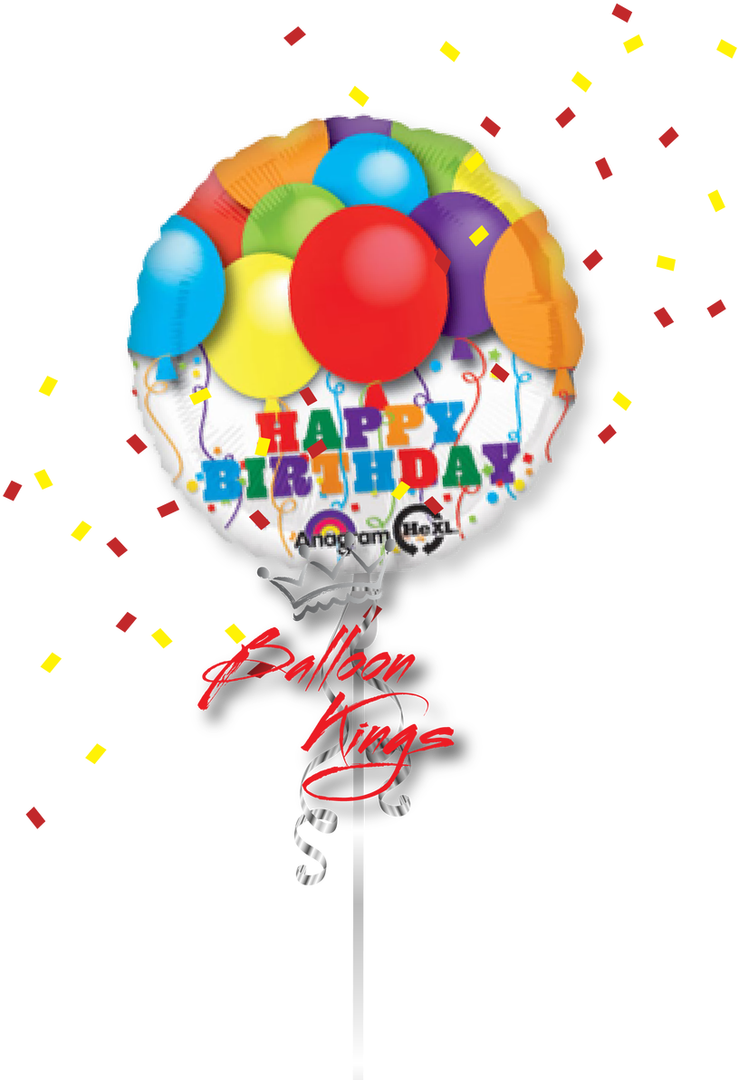 Happy Birthday Bright - Balloons Happy Birthday Foil Balloon – Inflated Balloon (1071x1280)