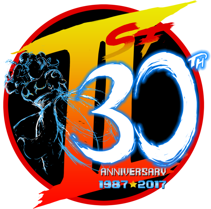 Street Fighter 30th Tribute Logo Round - Street Fighter Guile Art (902x885)