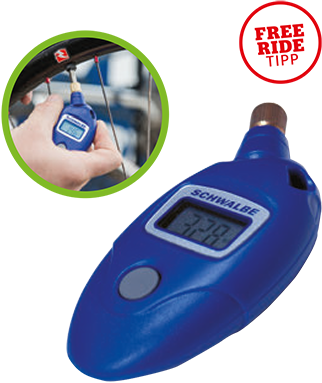 The Colour Blue Is A Trademark Of Park Tool For Bicycle - Schwalbe Airmax Pressure Gauge (322x383)