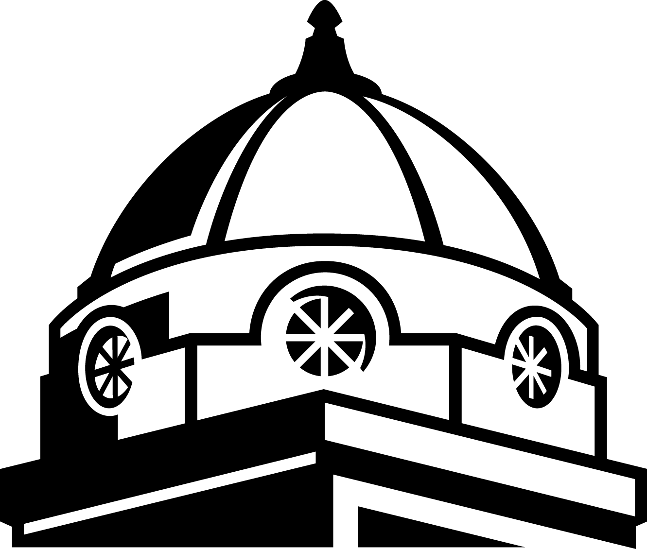 Dome Supergraphic 1 Color Black Rgb - Southeast Missouri State University (1331x1130)