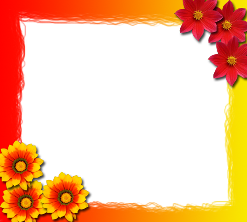 Yellow Frame Png - Red And Yellow Frames (500x450)